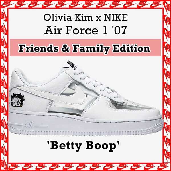 Olivia Kim x NIKE Air Force 1 Low 07 Betty BoopWmns FF偽物 CT2276100