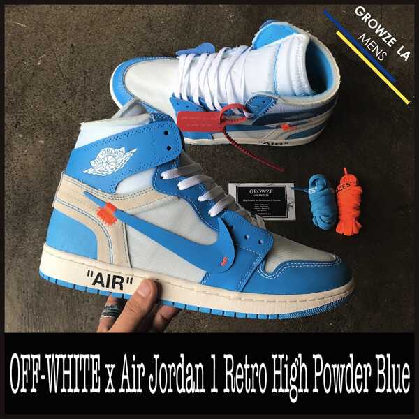 【NIKE ナイキ コピー】US14 32cm OFF-WHITE x Air Jordan 1 Powder Blue 20030301