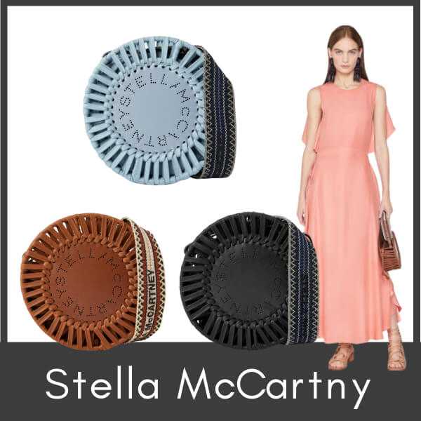 Stella McCartneyコピー 　★新しい丸カゴ　ロゴ サークル バッグ ハードタイプの