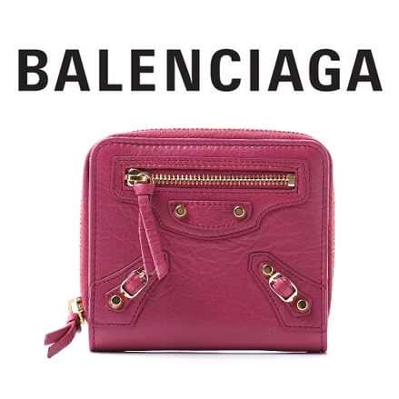 18SS Balenciaga スーパーコピー 折りたたみ財布 CLASSIC GOLD ROSE DAHLIA 8051916