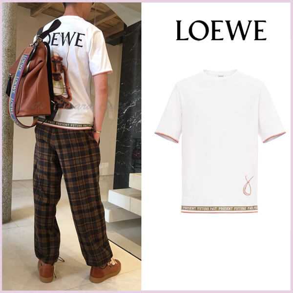 【19AW NEW】LOEWE ロエベ Tシャツ コピー_men/Loewe Ppf Lamp Tシャツ/ホワイトH6109a00