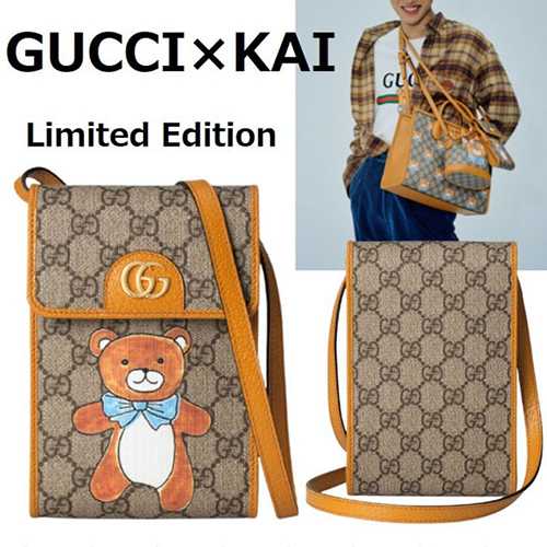 GUCCI★EXO-KAI x Gucci コピー 限定品 ベアプリント ミニショルダー 660161 2YMAG 869