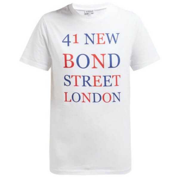 【LOEWE】BOND STREET ＆ロエベ Tシャツ コピー ロゴプリントコットンTシャツ S61
