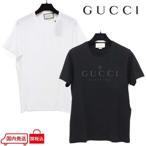 GUCCI 偽物Tシャツ/カットソー tシャツ ロゴ グレー ブラック441685